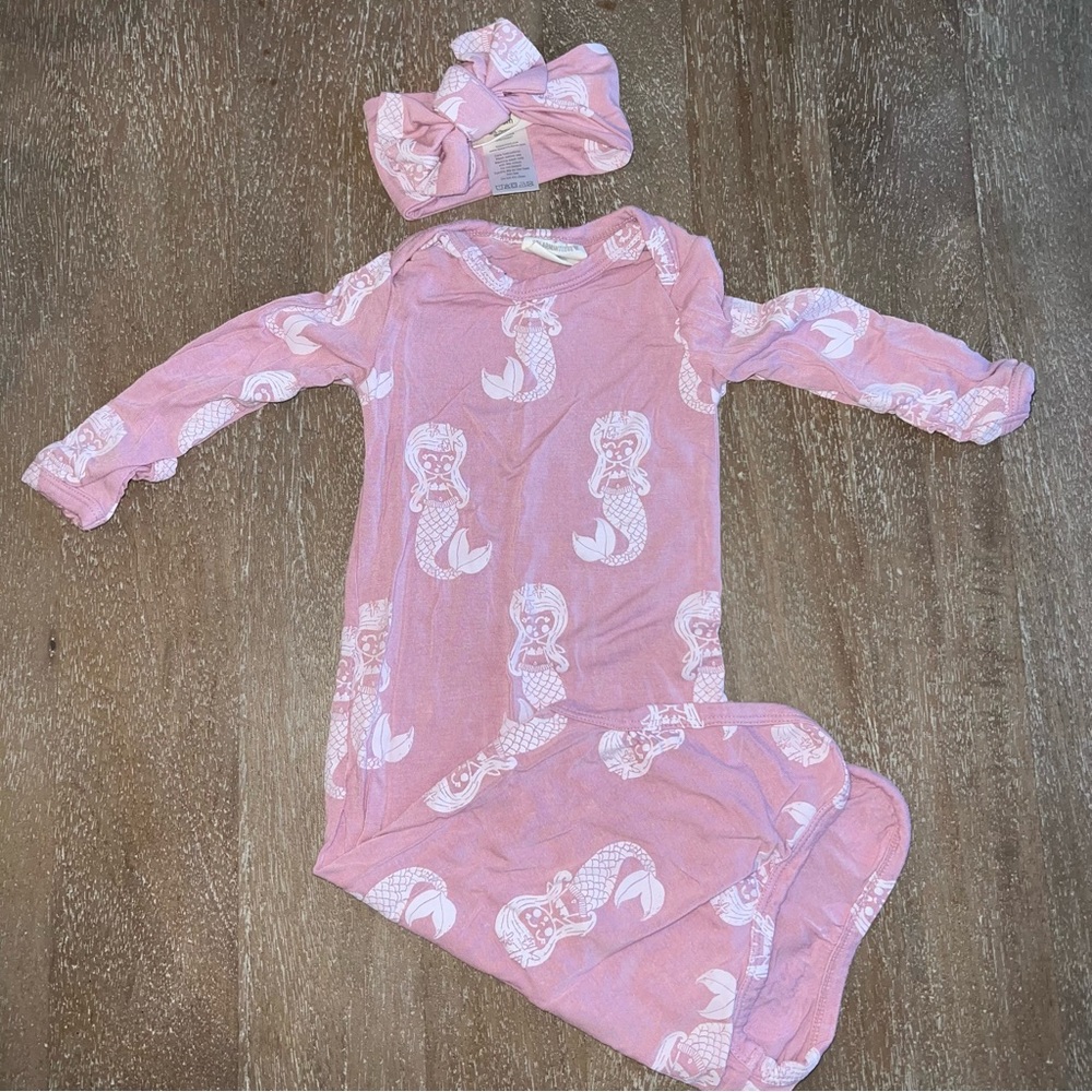 Spearmint Love Mermaid Gown and Headband Set